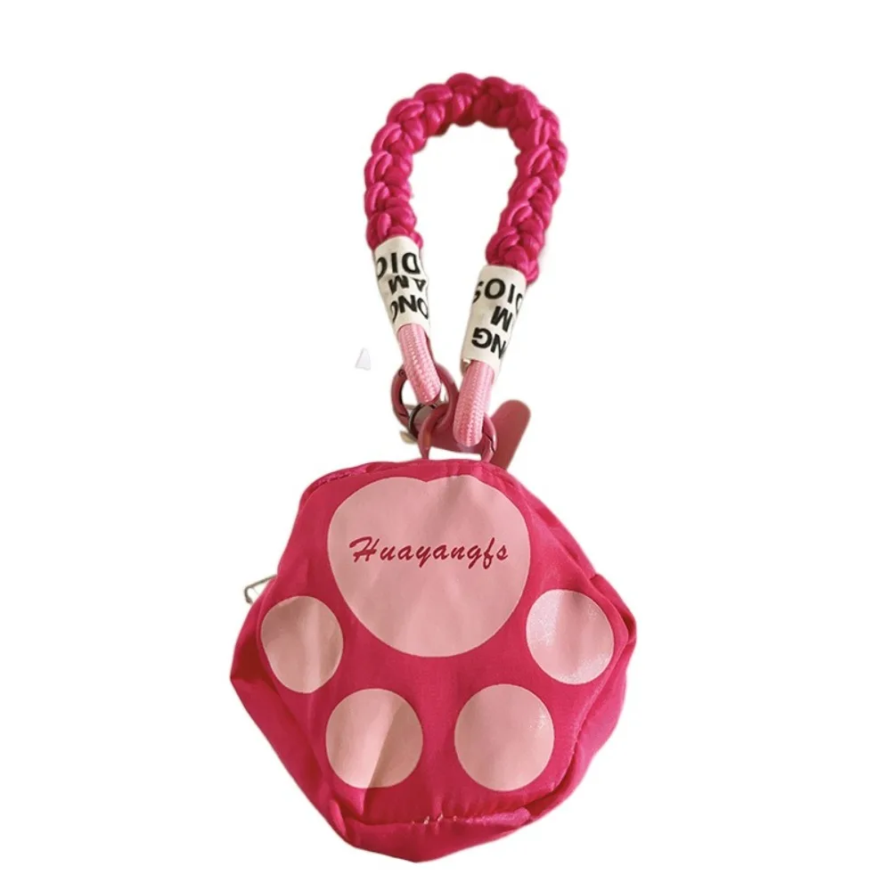 

Wrist Bag Cat Paw Coin Purse Small Wallet Pendant Phone Short Lanyard Zipper Korean Style Bluetooth Earphone Storage Bag
