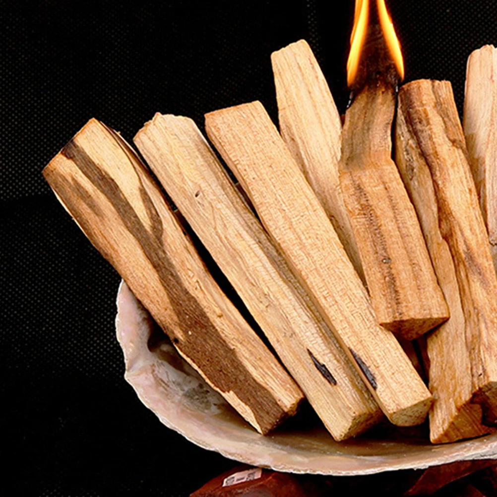 

10Pcs Sandalwood Incense Sticks Natural Holy Wooden Sticks for Air Purifier Soothing Room Office Bedroom Use