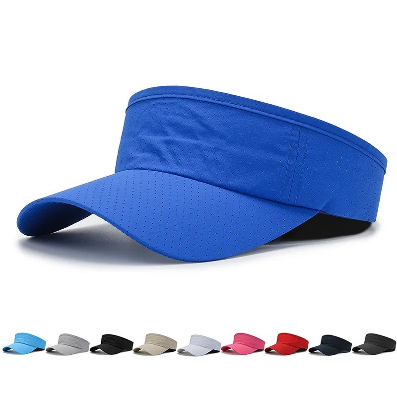 Summer New Model Open-Top Hat, Perforated Sunshade Cap, Marathon Quick-Dry Outdoor Running Sun Protection Baseball Cap for Men