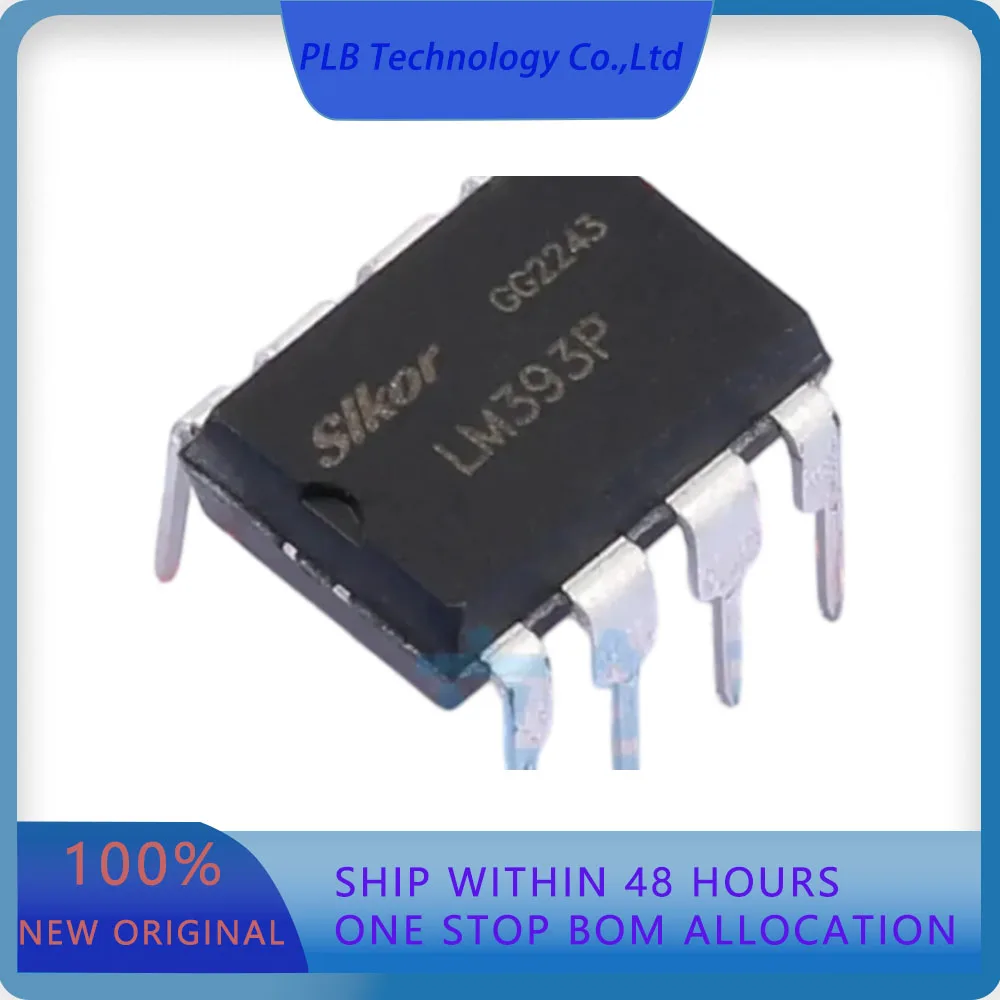 20PCS LM393P LM393  2mV 25nA 2 PDIP-8 Comparators Original Stock