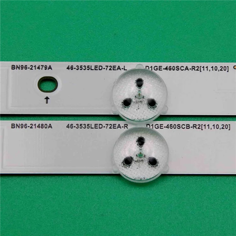 TV 백라이트 스트립 조명 바 키트, 46-3535LED-72EA-L R, D1GE-460SCA/460SCB-R2 배열 SLED 2011SVS46 3228 FHD LEFT06 REV1.0