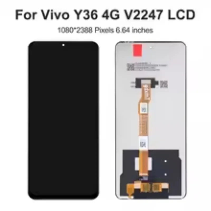 6.64'' LCD Display Touch Screen Digitizer Assembly for VIVO Y36 4G V2247 Display Replacement Compatible with Vivo Y36 5G V2248