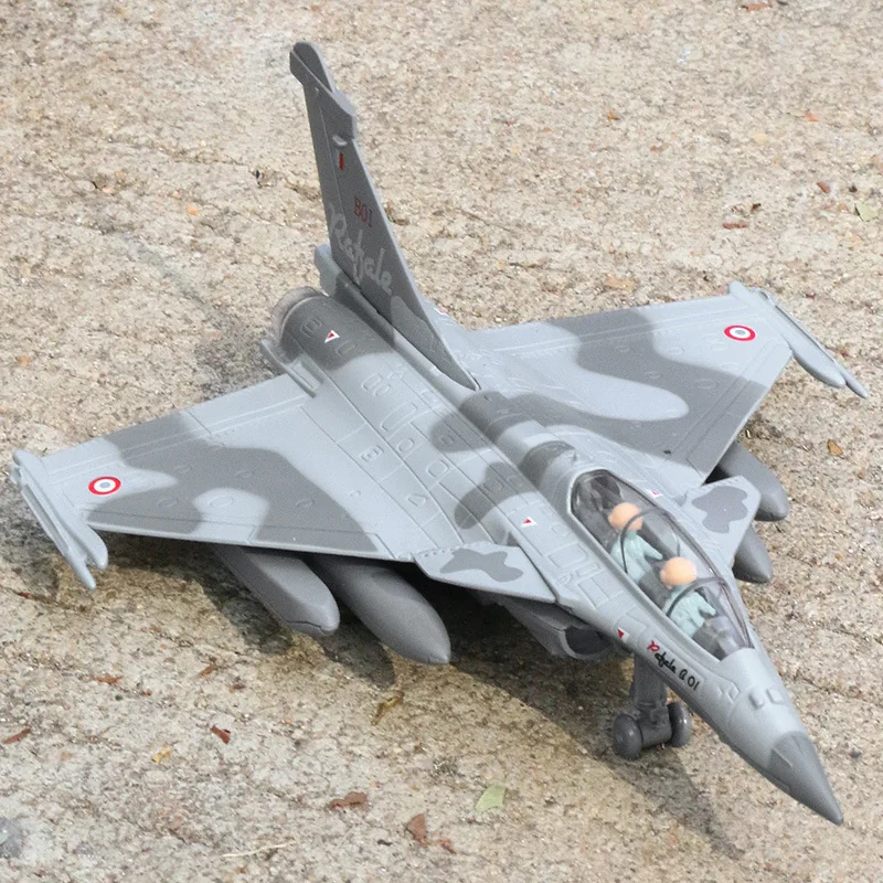 Alloy Rafale Fighter model acoustooptic return force aviation military aircraft model Toy Ornament Gift F546