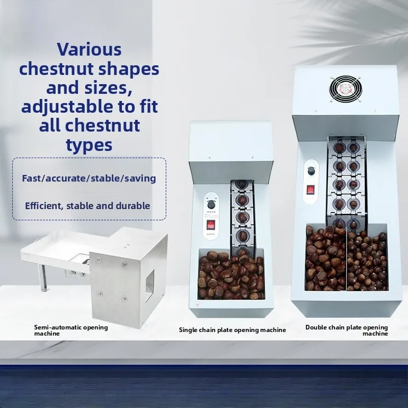 Automatic chestnut opening machine, chestnut cutting cone chestnut cutting