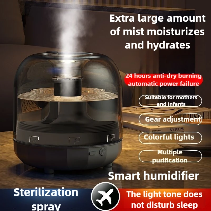 

Наноочищающий увлажнитель воздуха 500 мл, большая емкость с ночником, бытовой бесшумный офисный настольный компьютер с USB-увлажнителем