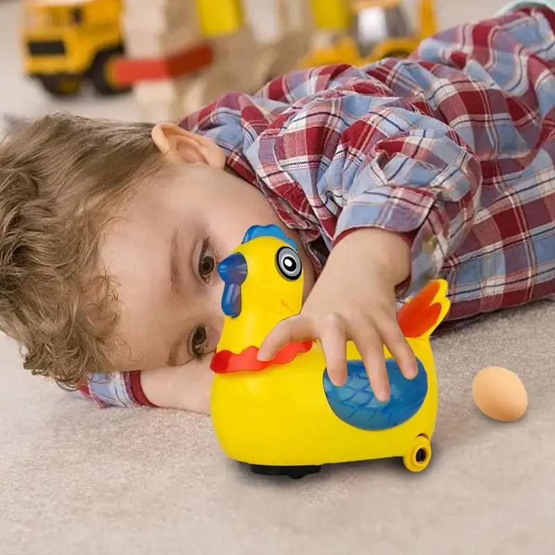 

Baby Electric Hen Laying Eggs Walking Toy Montessori Music Interactive Toys for Boys Girls Easter Birthday Christmas Gift