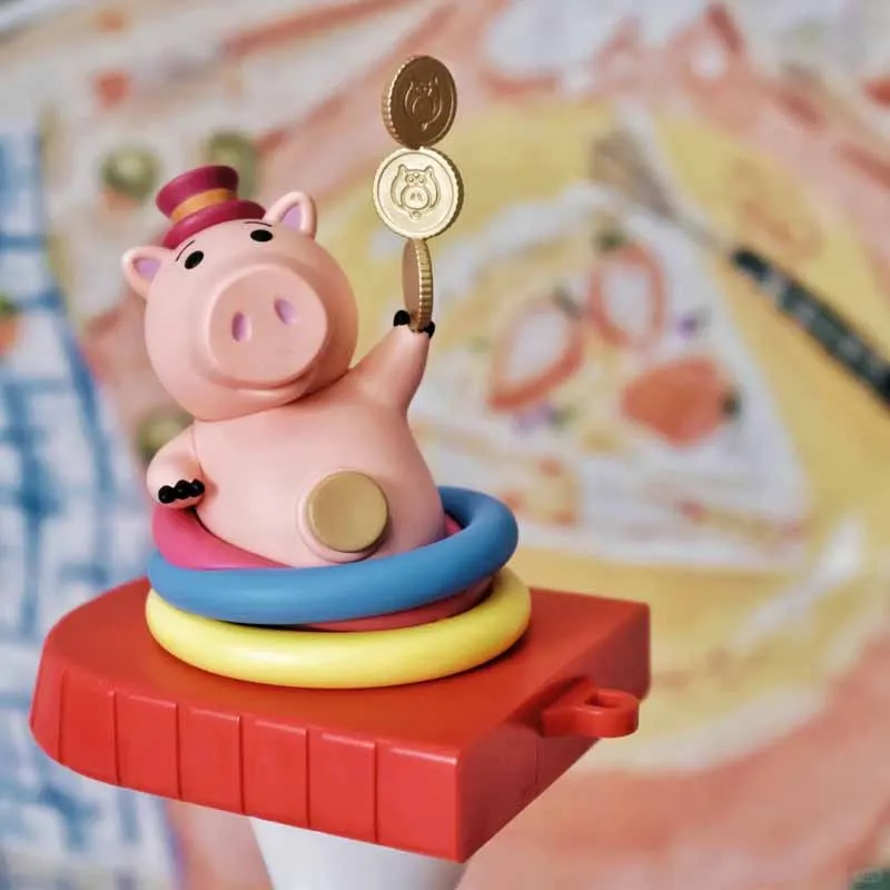 Toy Story Seri Parade Apung Kotak Buta Boneka Kartun Buatan Tangan Ornamen Desktop Vinil Hadiah Mainan Bermain Koleksi Kejutan Trendi