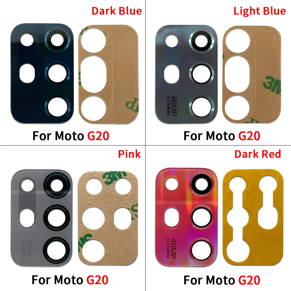 NEW Replacement For Moto G Power 2021 Stylus 5G Plus G10 G20 G30 Camera Glass Lens Back Rear Camera Glass Lens With Glue Sticker