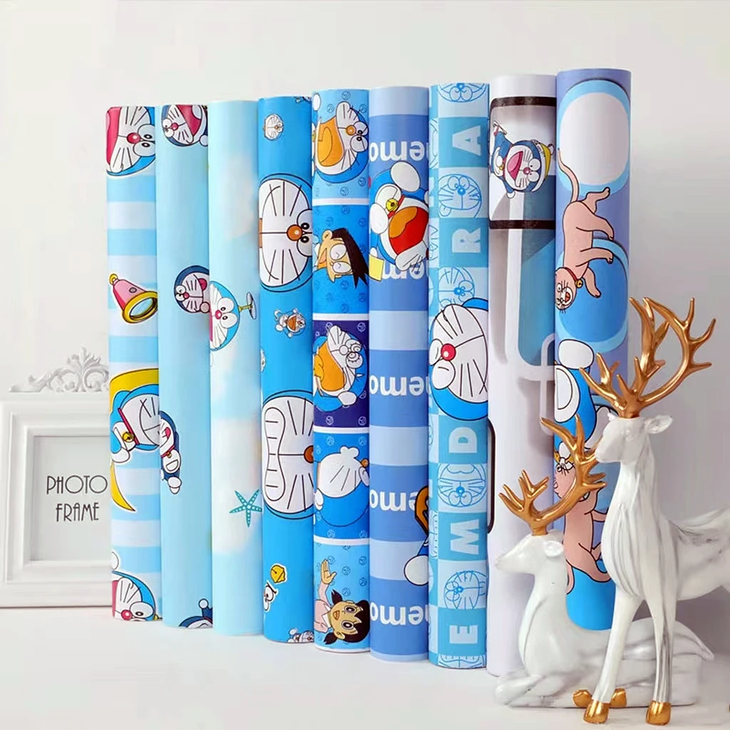 Cartoon Self-adhesive Waterproof Moisture-proof Wallpaper Room Decoration Bedroom Rental House Vinyl Papel Tapiz Adhesivo Pared