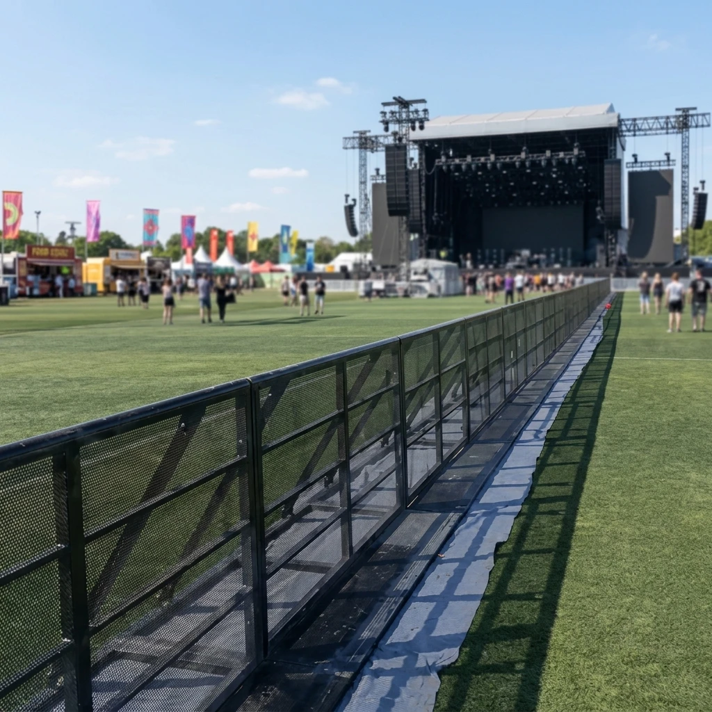 【Direct Factory Sale】Heavy Duty Aluminum Stage Barrier Crowd Control Barrier For Music Festival Concert Security Barricade Event