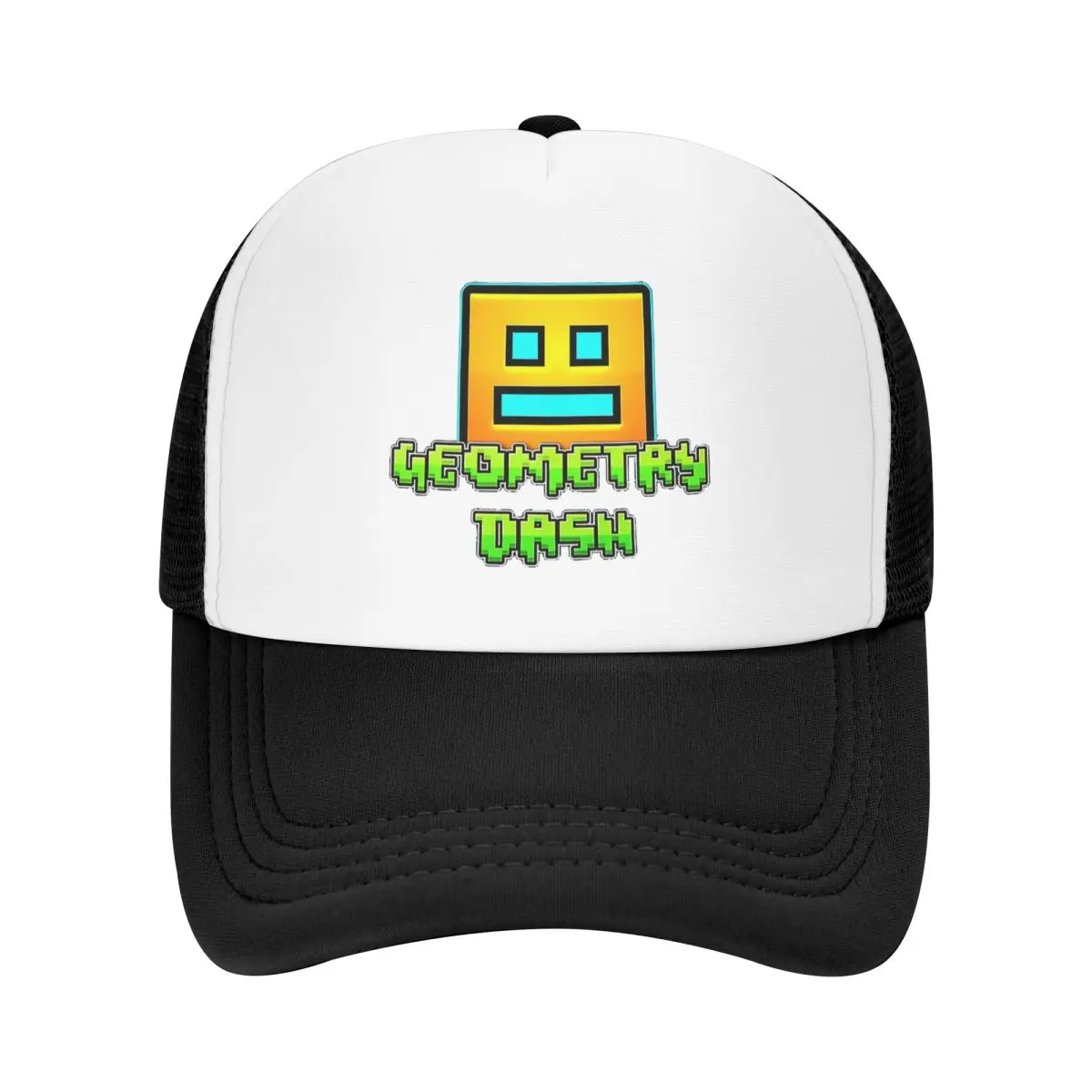 Video Game Geometry Dash Cap Fashion Casual Mesh Baseball Caps Adjustable Hat Hip Hop Summer Unisex Baseball Hats Polychromatic