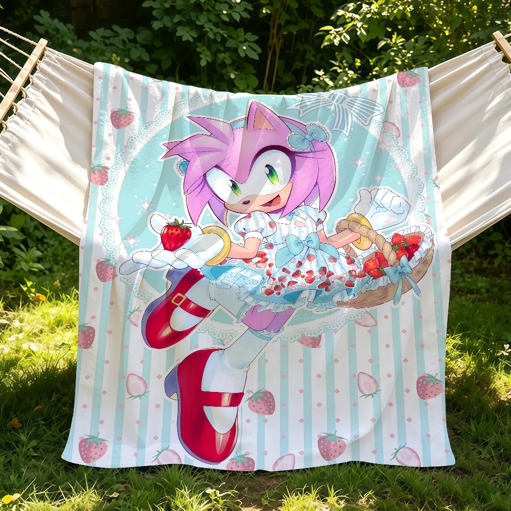 Racing Game S-Sonic-s Blanket Suitable For Sofas Beds Offices Cars Outdoor Travel An Ideal Gift For Friends Family