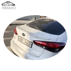 For KIA FORTE K3 Spoiler 2011-2015 K3 Cerato spoiler High Quality ABS Material Car Rear Wing Primer Color Rear Spoiler