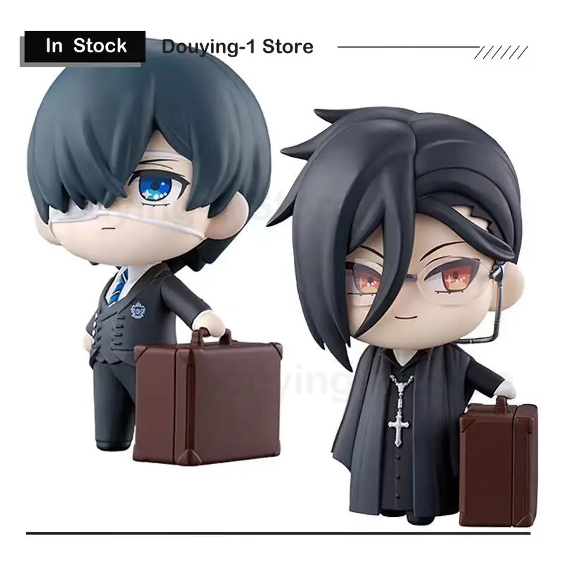 

В наличии Оригинальный Bandai Tekupiku Black Butler 10 см Sebastian Ciel Phantomhive Q Ver. Настольные украшения, подарочная фигурка