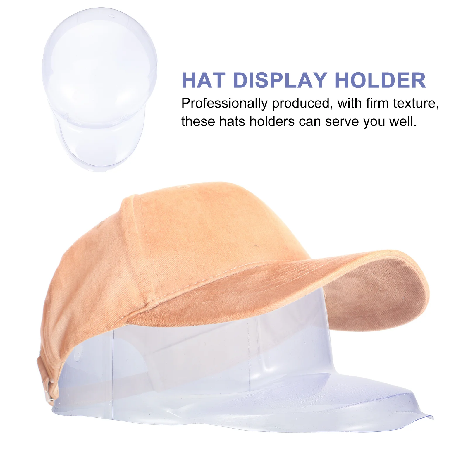 10 Pcs Hat Support Clear Display Stand Travel Holder Holders Plastic Caps Curved Mouth Pvc for