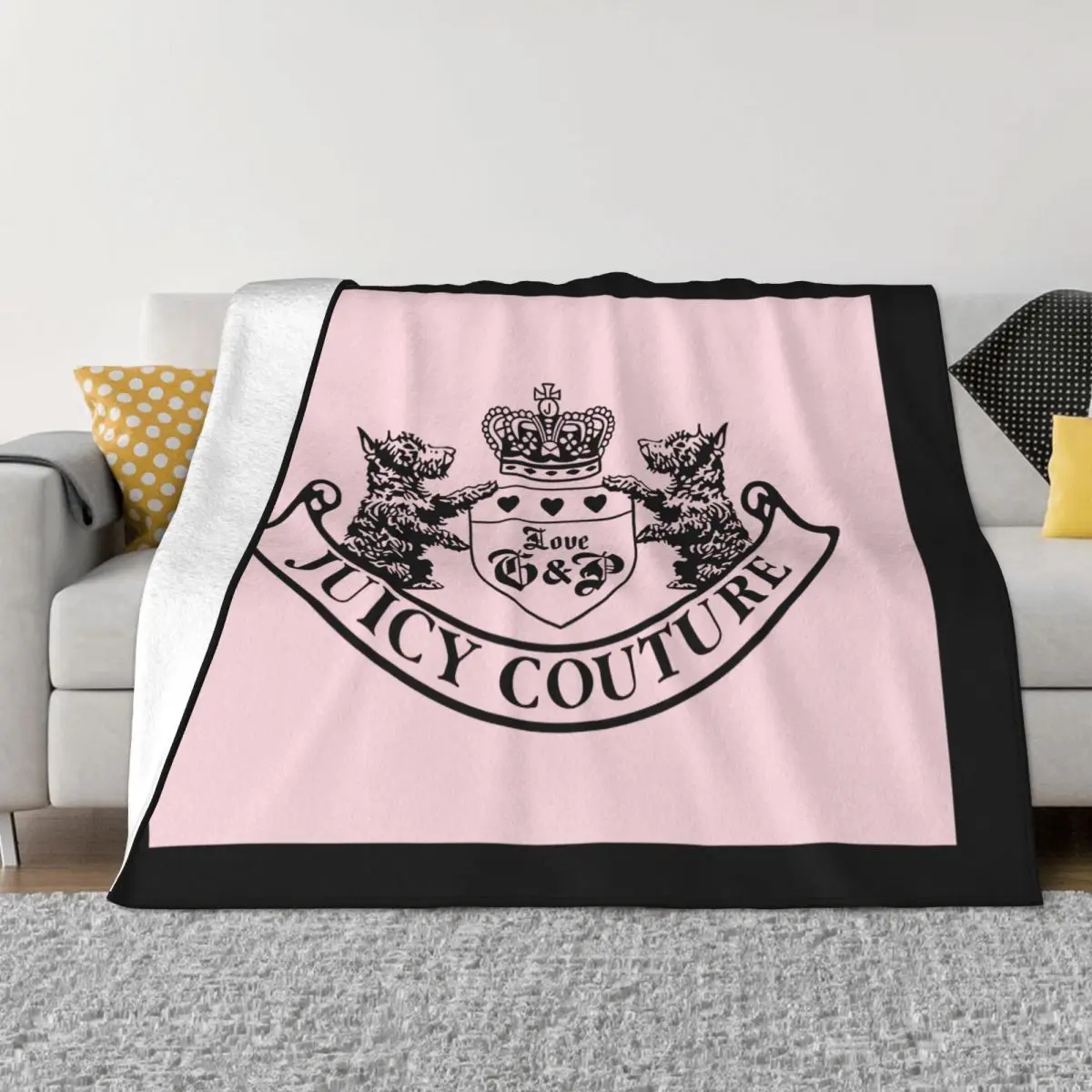 Juicy Couture 1 Blanket Bedspread On The Bed Soft Soft Bed Blanket