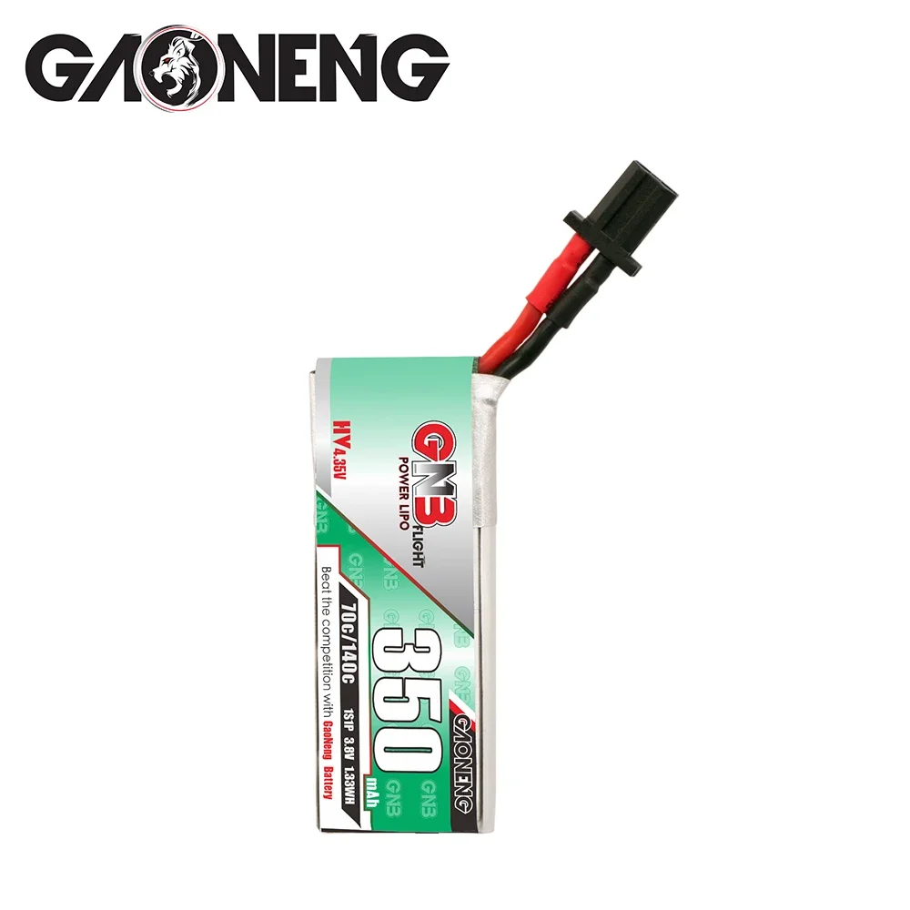 GAONENG GNB 350mAh HV 1S 70C 140C 3.8V Cabled GNB27 LiPo Battery 75mm FPV Drone Emax Tinyhawk S NanoHawk EZ Pilot Pro