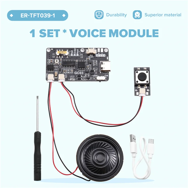 -A02R 記録可能な 8 メートル MP3 サウンドモジュールボタン制御音楽音声プレーヤーボードスピーカー DIY グリーティングカードクリスマスギフト