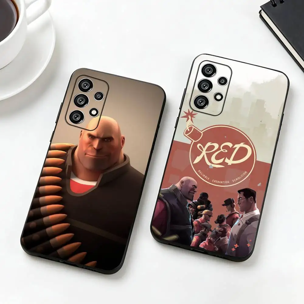 G-Game Team Fortress 2  Phone Case For Samsung S25,S24,S21,S22,S23,S30,Ultra,S20,Plus,Fe,Lite,Note,10,Black Cover