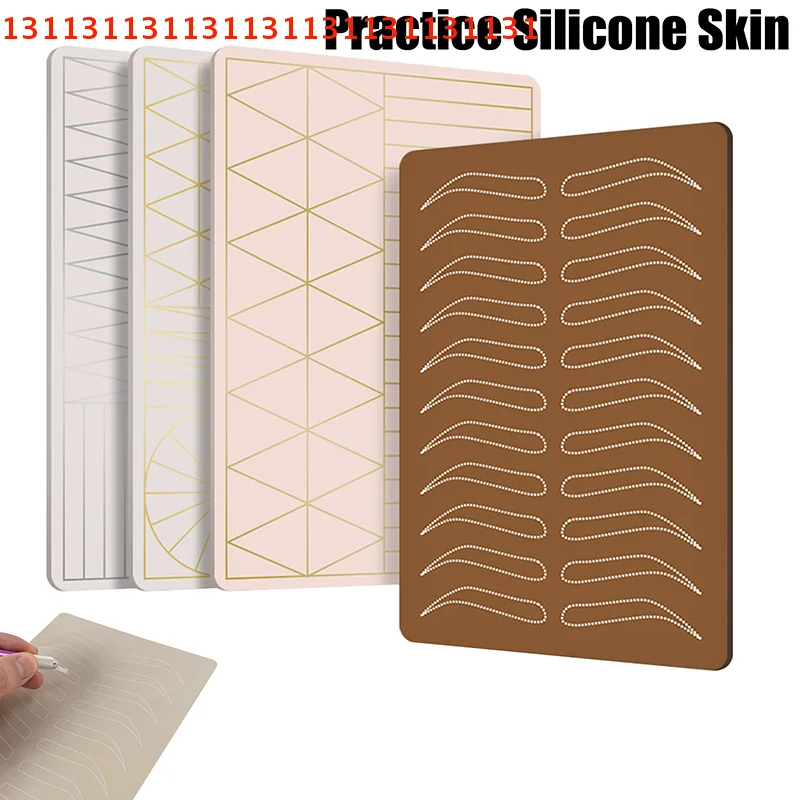 

Силиконовая татуировка, тренировочная кожа, 3D вышивка, двойная поддельная татуировка, кожа, микроблейдинг, перманентный макияж, аксессуары для татуировок