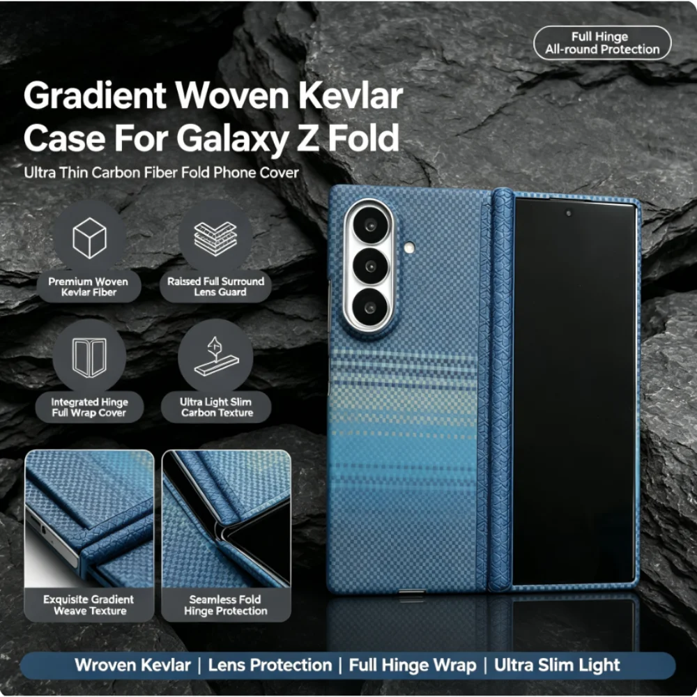 Luxury Premium Carbon Fiber Pattern Shaft Wrap Protect Case For Samsung Z Fold8 Ultra 7 For Magsafe Charge Slim Anti-drop Cover