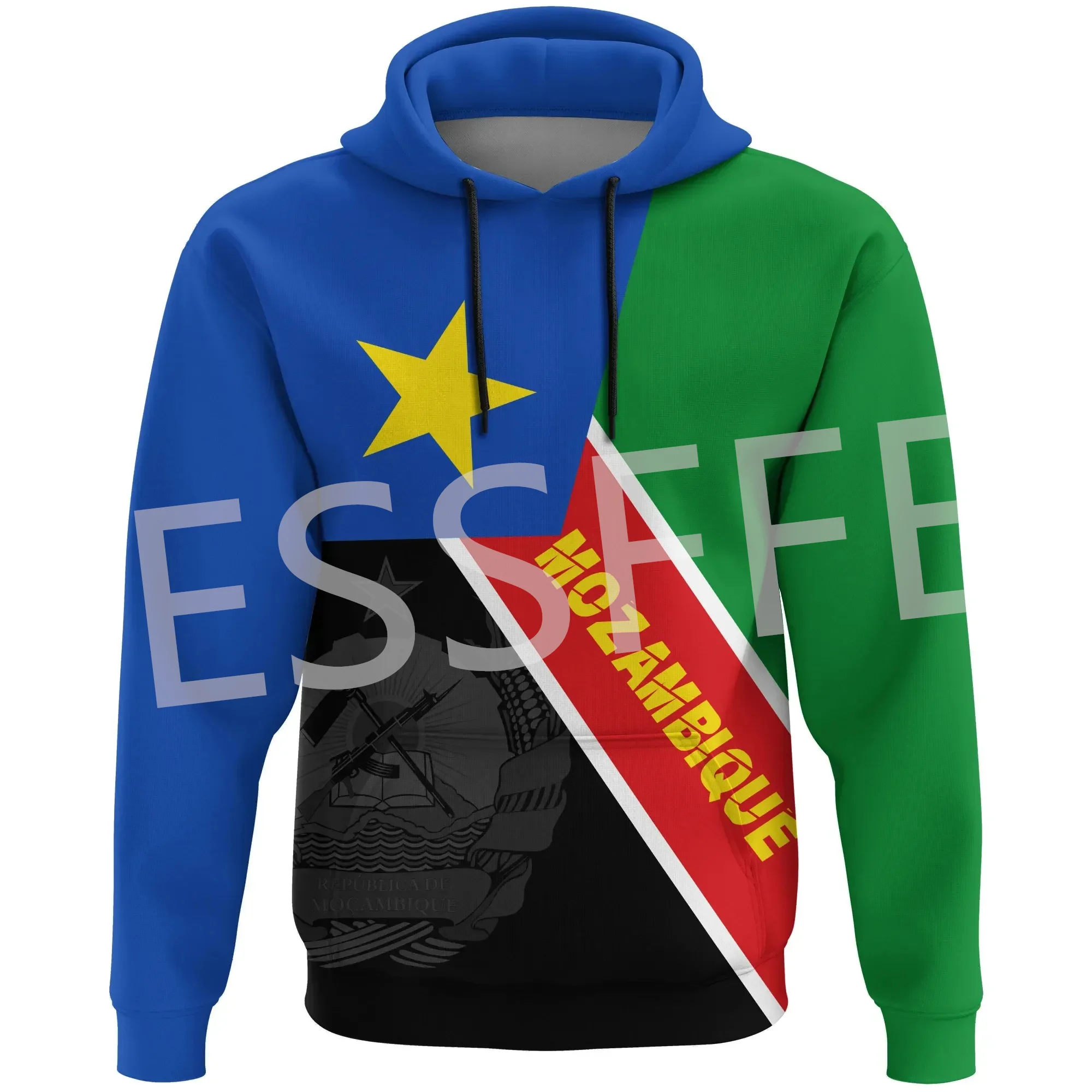 

Black History Africa Country Mozambique Tattoo Retro Tracksuit Vintage 3DPrint Harajuku Casual Funny Pullover Jacket Hoodies V21