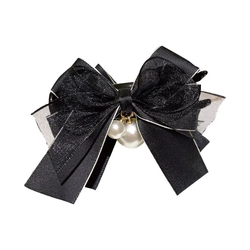 

Ele Pearl Hair Clip Lace Knot ark Clamp Women's Hair Accories High End Hairpins for Bun Hairsling