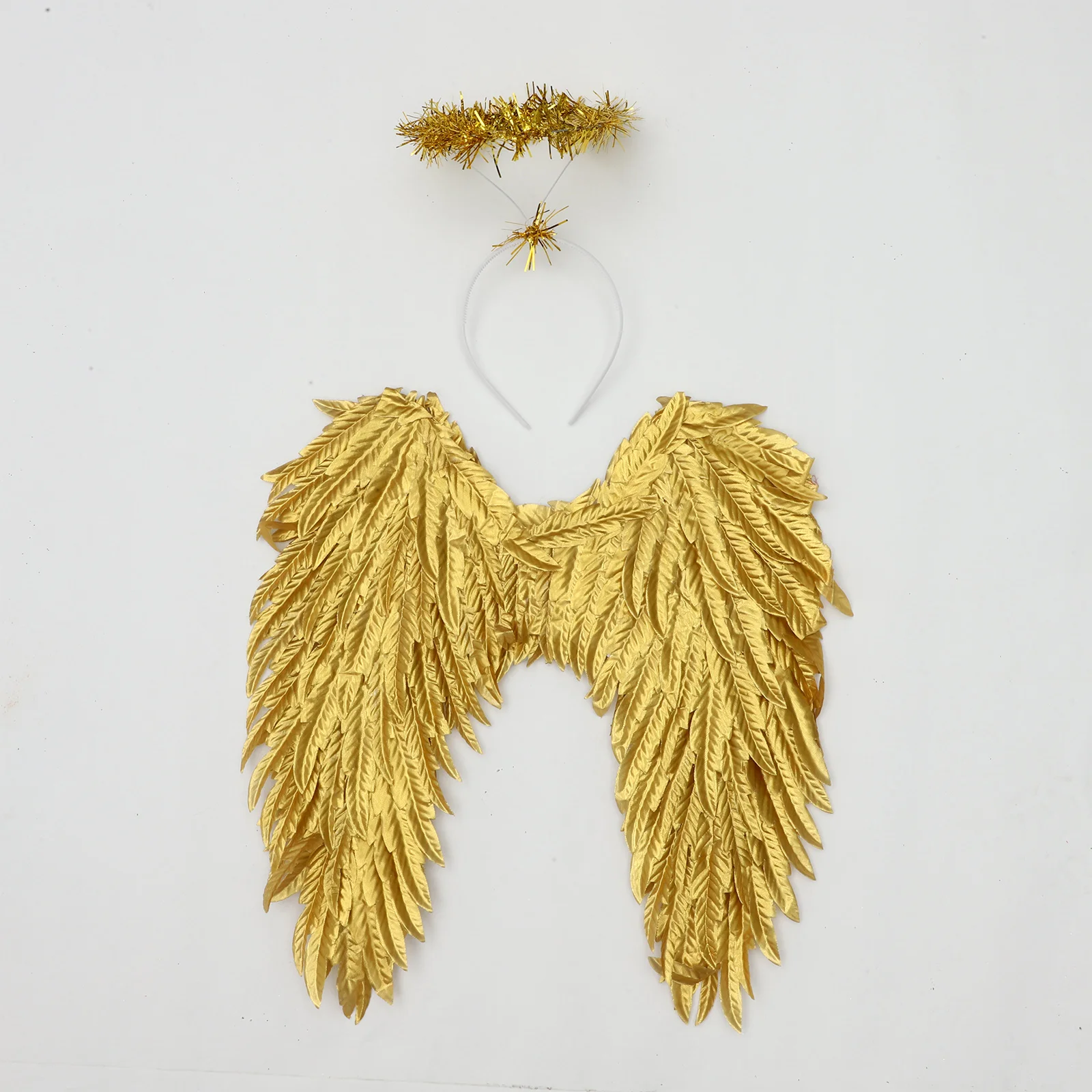 Accesorio de alas de Ángel del diablo para mujer y hombre, correa ajustable de plumas, diadema cómoda, accesorio para sesión de fotos de fiesta de Navidad y Halloween, Unisex