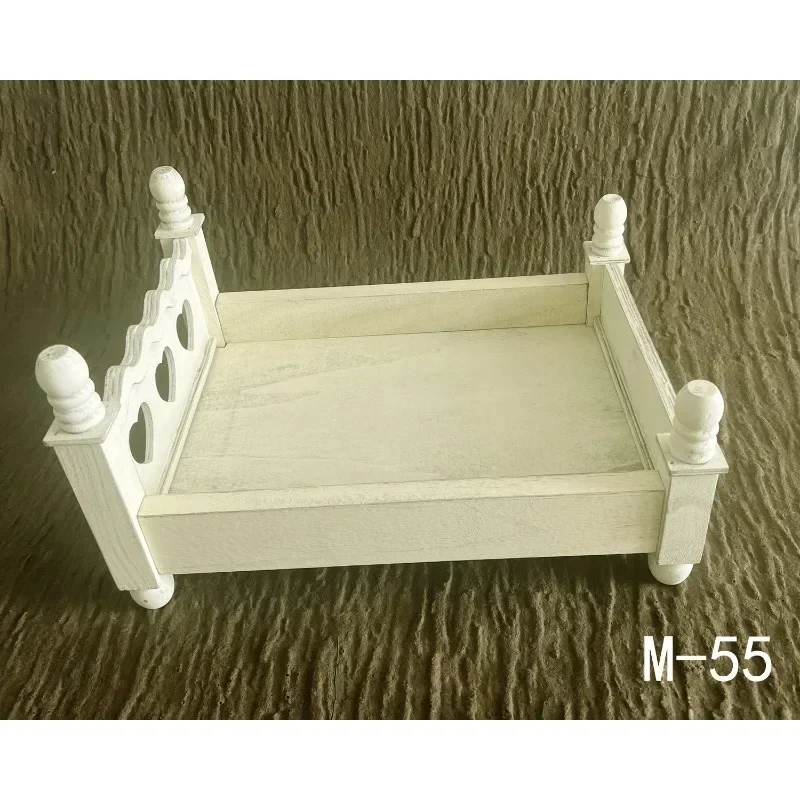 Newborn Photography Props Assembled Small Wooden Bed Studio Baby Photo Posing Decoration Furniture Ideal Photo Shoot Accessories view 4
