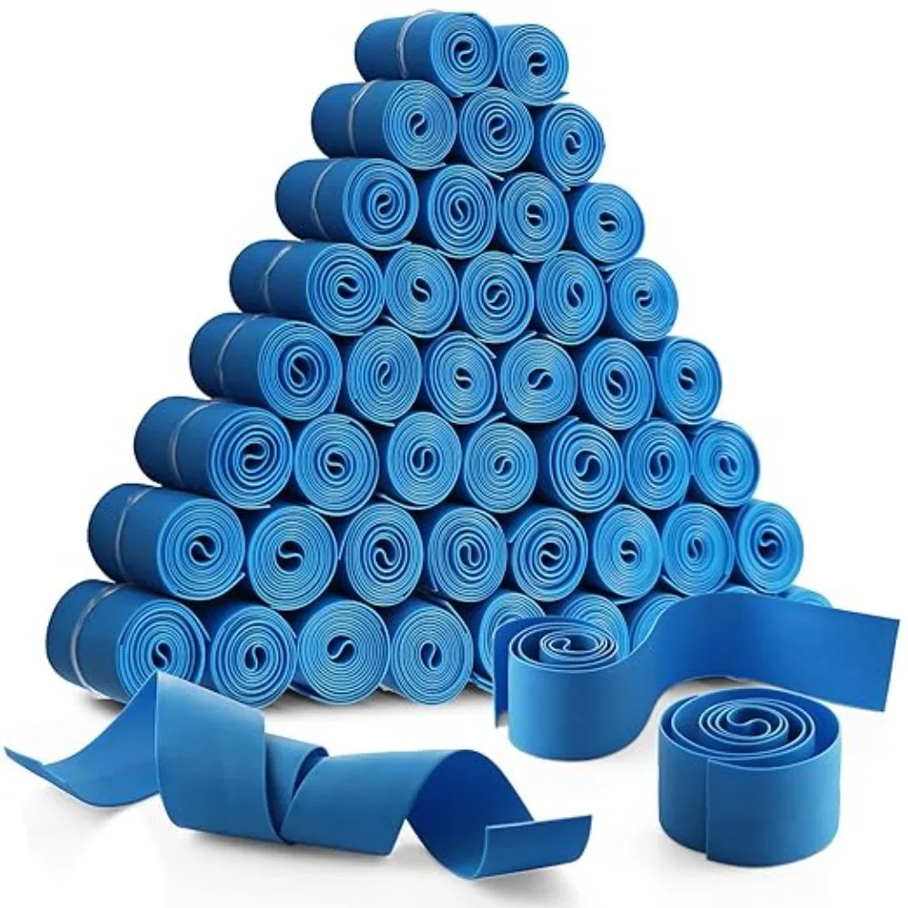 50Pack Travel Kit Latex-Free Rubber Hemostatic Band Blue TPE Tourniquet
