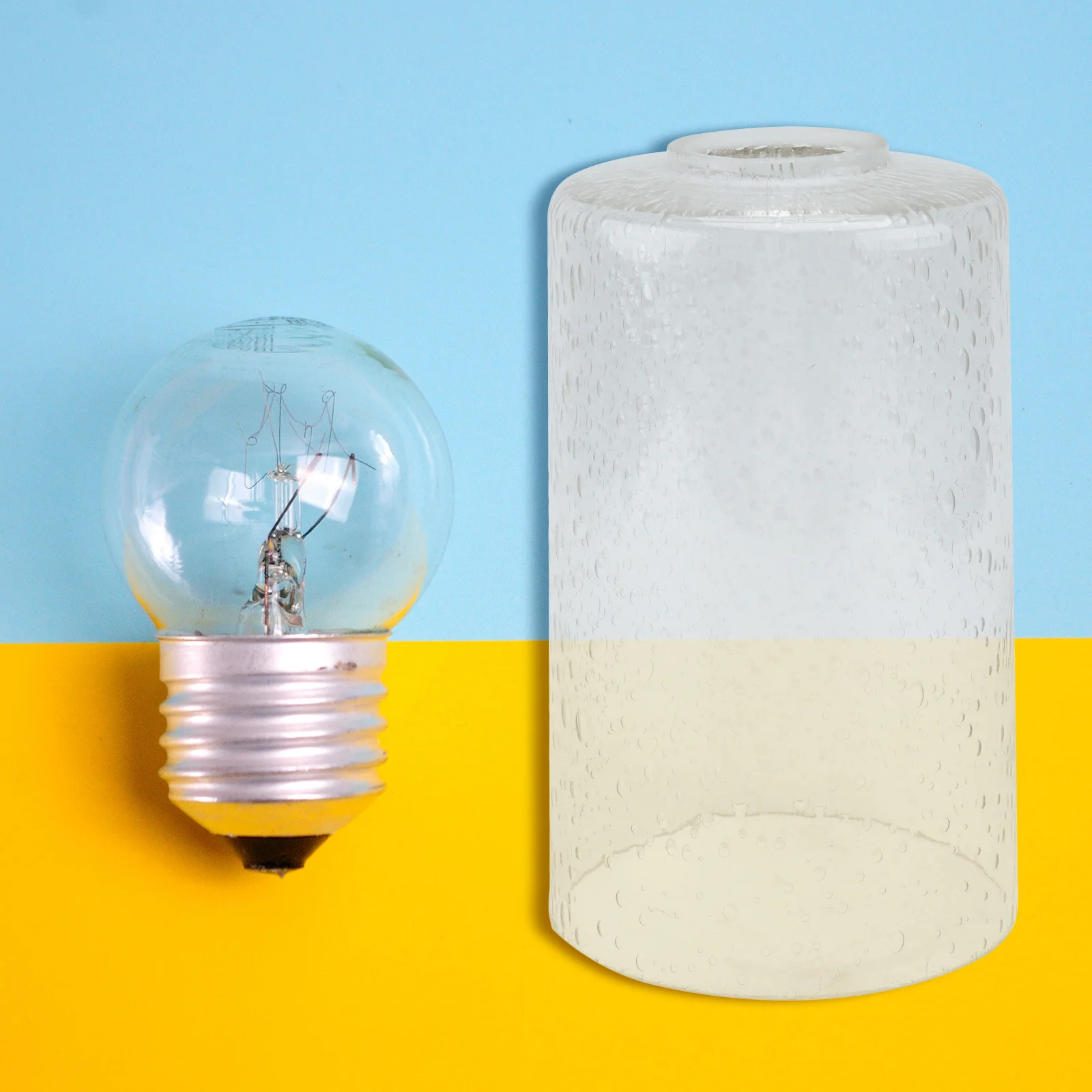 

1Pcs Transparent Glass Lampshade Durable Decorative Lamp Cover Household Lighting Accessory Glass Lampshade Lamp Shade Ornament