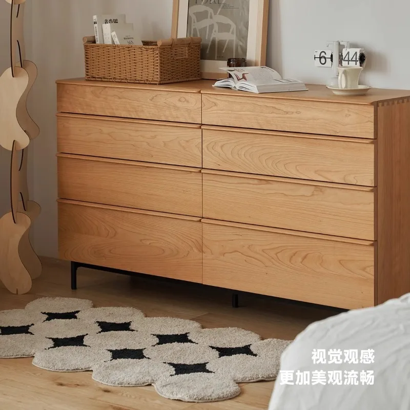 kast met acht emmers kersenhout slaapkamer opbergruimte woonkamer Japanse multifunctionele muur Groene opbergkast huishouden