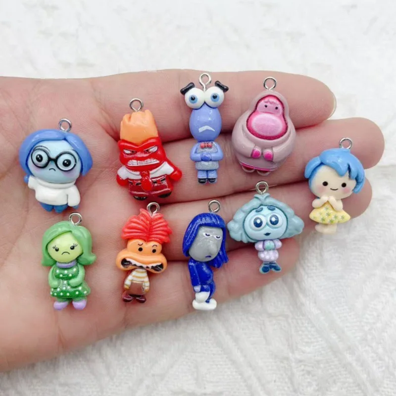 10 Stück Harz-Cartoon-Tier-Anhänger für Mode-Ohrringe, Schlüsselanhänger, Armbänder, Halsketten, DIY-Schmuckherstellung