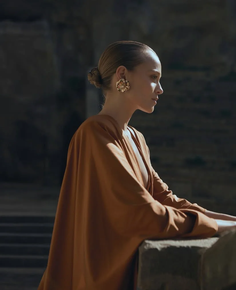 Sukienka maxi w odcieniach pomarańczy, seksowna, z długim rękawem, zwiewna, długa suknia balowa, gładka, drapowana, syrenka, sukienka na imprezę, bez pleców, do sesji zdjęciowej.