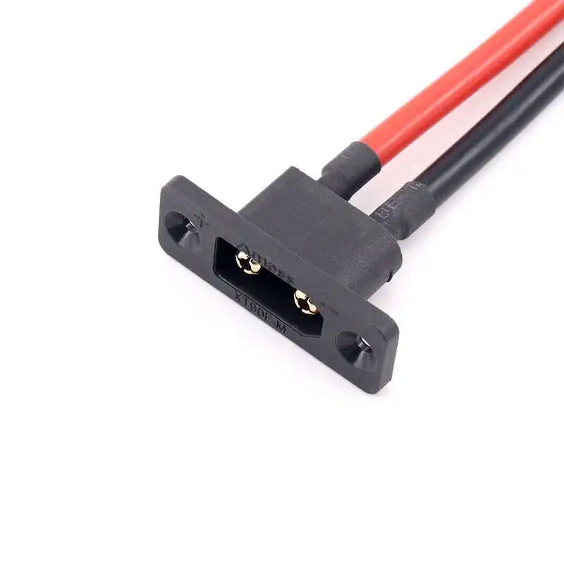 1 Stück XT90E-M Stecker mit festem Loch, Hochstrom-Flugzeugmodell Elektrischer Verstellbarer Batterieanschluss, vergoldeter Stecker – Detail 4