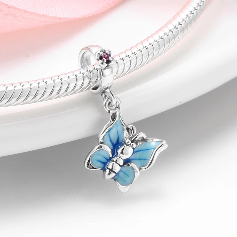 Wholesale  Beads Jewerly Making Tableware Heart-shaped Eternal Love Lipstick Hot 925 Sterling Silver  Fits Original Bracelet DIY