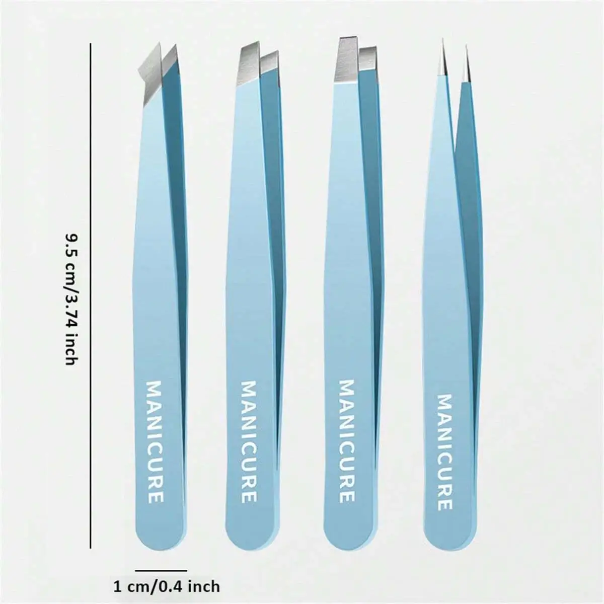 ステンレス鋼のカラフルな眉毛ピンセットヘアビューティー細毛プラーチェーン状眉毛クリップ除去メイクアップツール