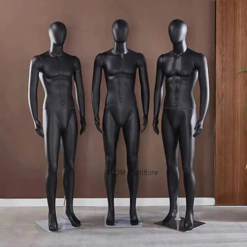 

Мужской манекен для демонстрации одежды в магазинах и торговых центрах, черный, сидячая и стоячая позы, окрашенный, полноразмерный, FYMQ