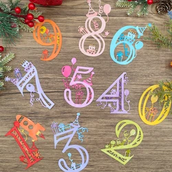 Big size nummers 0-9 patroon nieuwe cover metalen stansmessen stencil scrapbooking diy album stempel papier wenskaart embossing