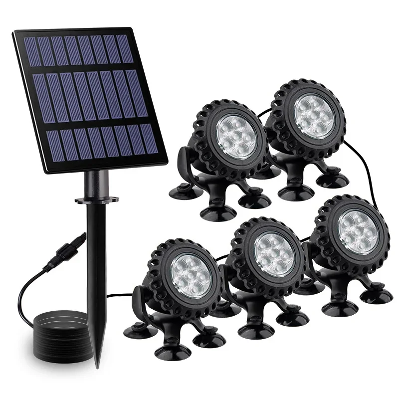 

Solar Underwater Lights Outdoor RGB Waterproof Garden Pool Yard Landscape Spotlights Pond Aquarium Fish Tank Decor Solar Lamp