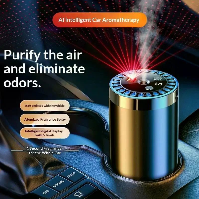 Smart Car Air Freshener Adjustable New Car Smell Air Freshener Car Scent Automatic Car Scent Starry Sky Ceiling Ambient Light
