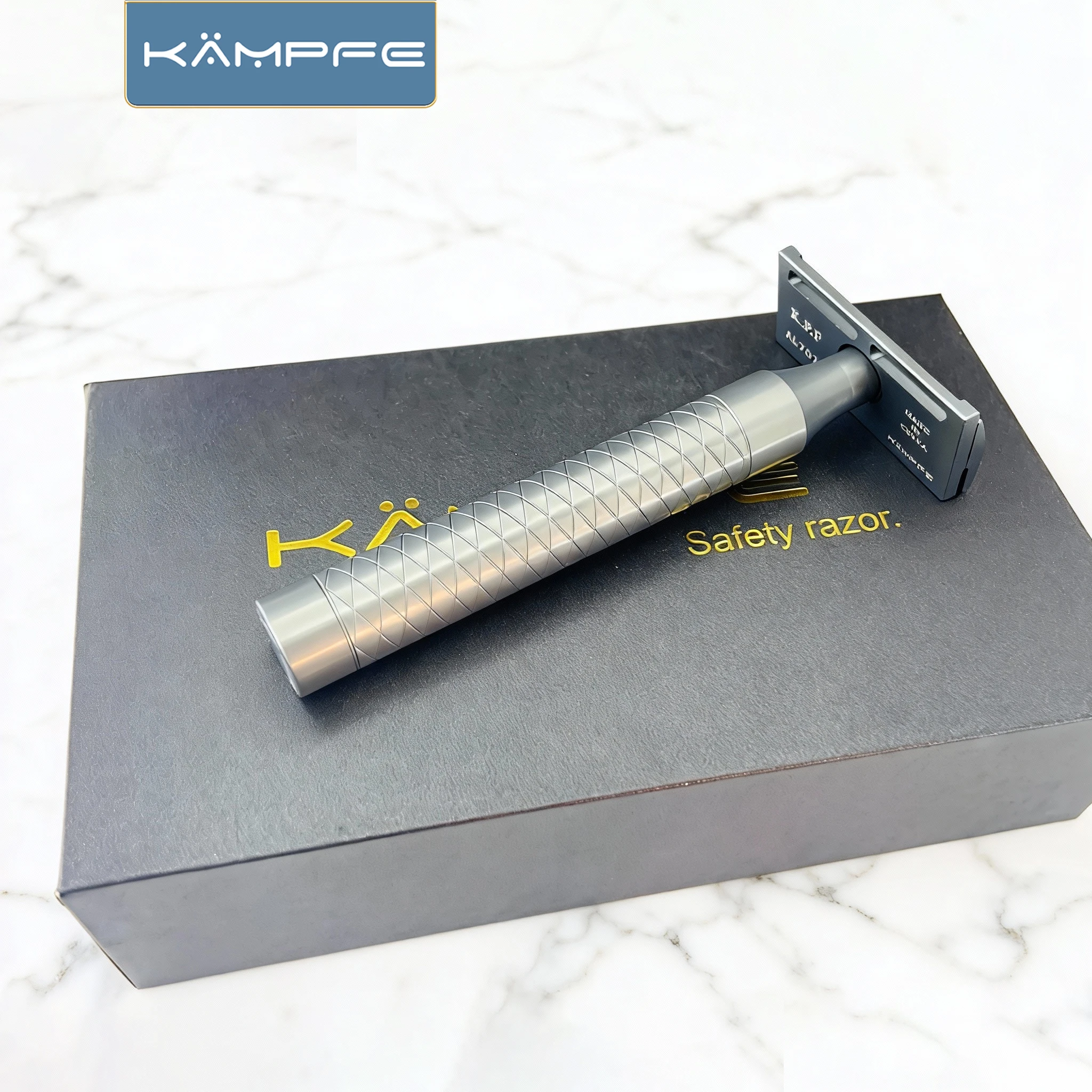 

KAMPFE Aluminum Single Edge Safety Razor Men's gifts women's shaving tools hairdressing accessories