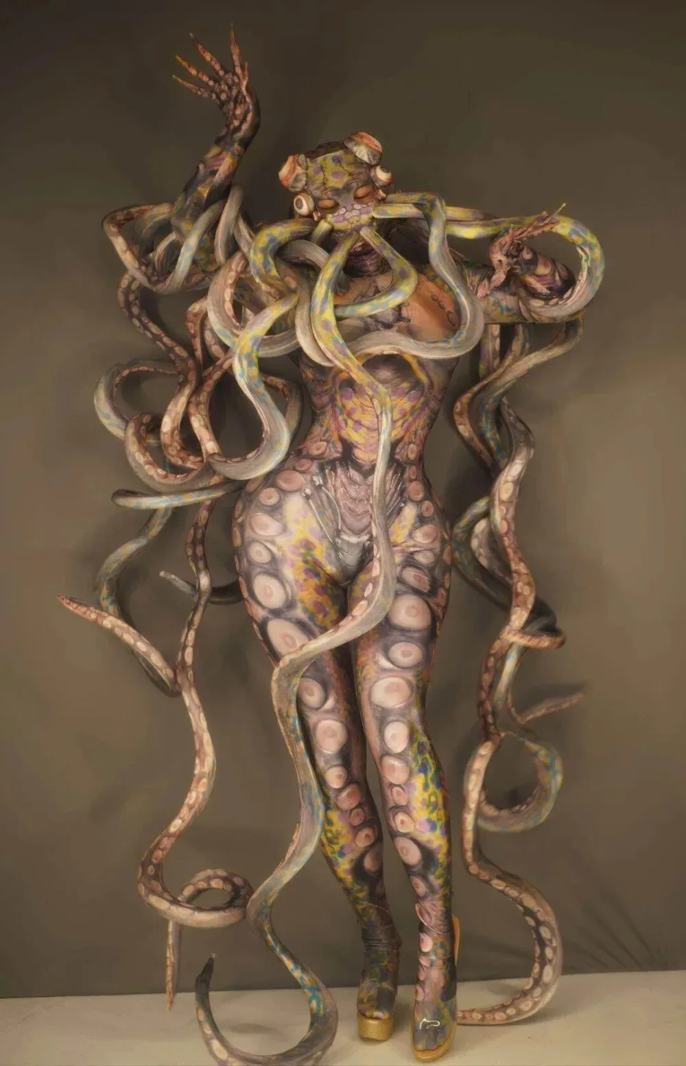 Schreckliche Oktopus-Monster-Cosplay-Kostüme für Damen und Herren, Tentakel-Jumpsuit, Erwachsenen-Rollenspiel-Tänzer 2026 – Detail 6