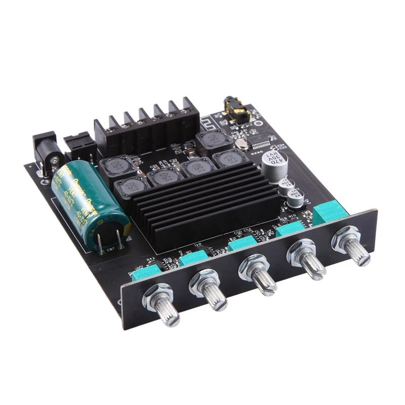 2X ZK-TB21 TPA3116D2 Bluetooth 5.0 Subwoofer Amplifier Board 50WX2+100W 2.1 Channel Power Audio Stereo Amplifier Board