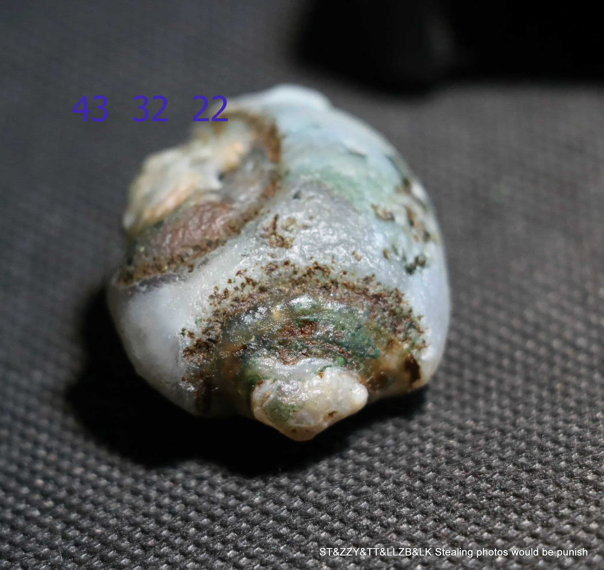 A Big Treasure Energy Chinese Desert Alashan Gobi Agate Natural Eye Bead Cool Style Display Amulet NO HOLE UPS522A18