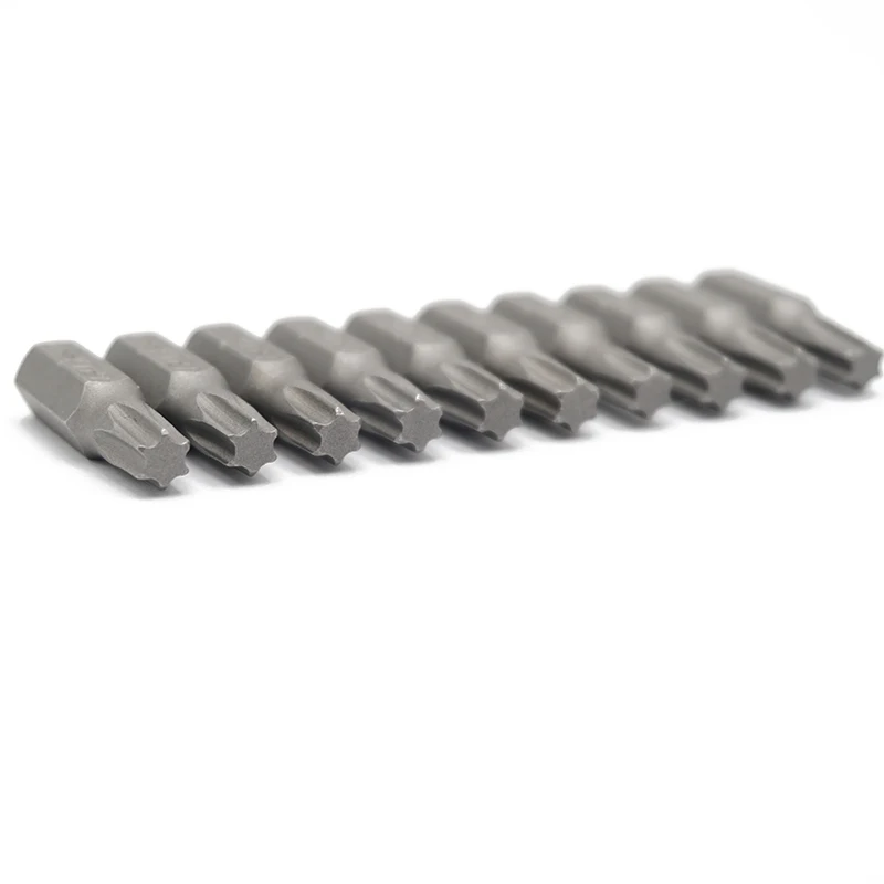 10pcs 25mm 1/4 Torx T27 Screwdriver Bit Set Repair Tools ScrewdriversKit Hex Shank Drill Bit For Power Household Hand Tools