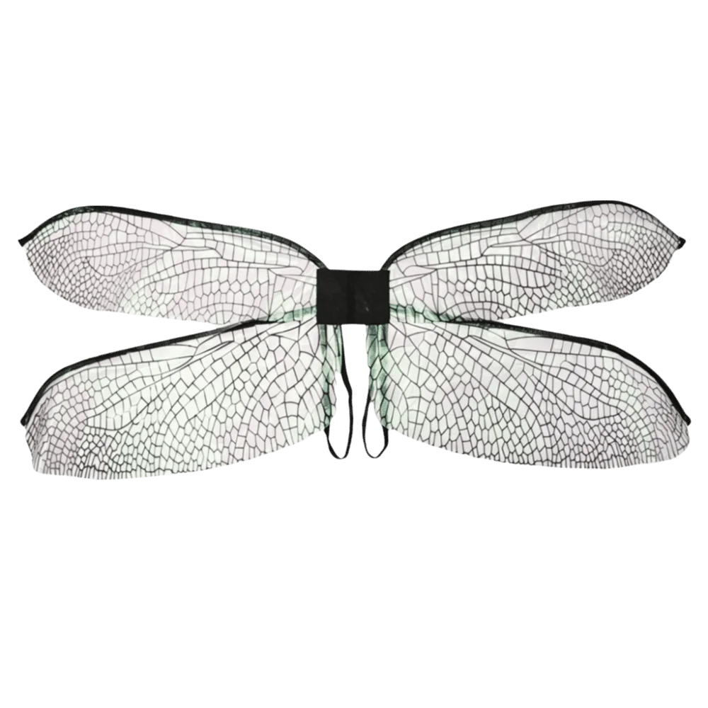 Cute Polyester Dragonfly Wings Iridescent Transparent Mesh Fairy Elf Wings Shimmer Lightweight Costume Wings Theme Party