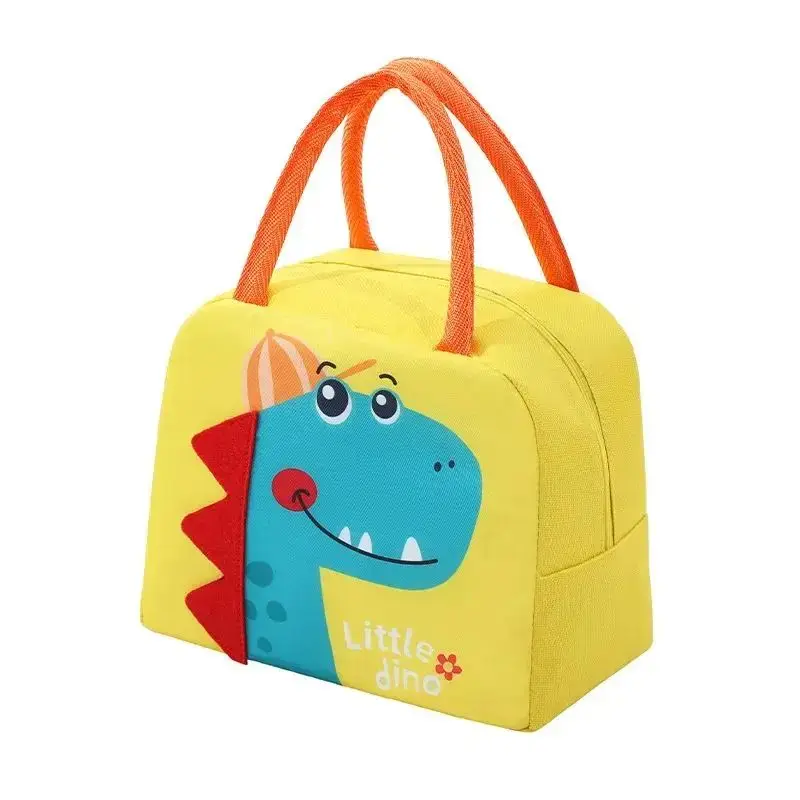 Tote Lunch Box Bag Cartoon 3D Three-Dimensional Insulation Student Lunch Bag Thickened Aluminum Foil Insulation