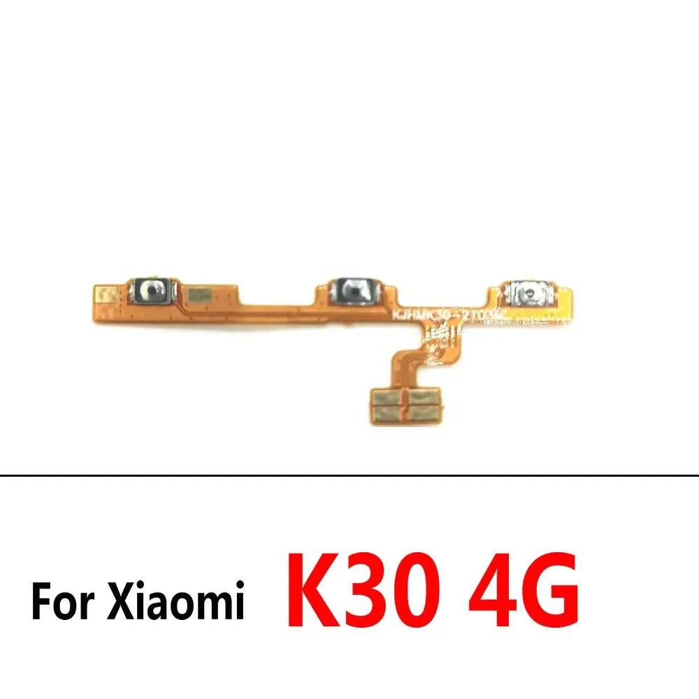 New Power Volume Flex Cable ON OFF Side Button Switch Flex Cable For Xiaomi Redmi K30 4G 5G