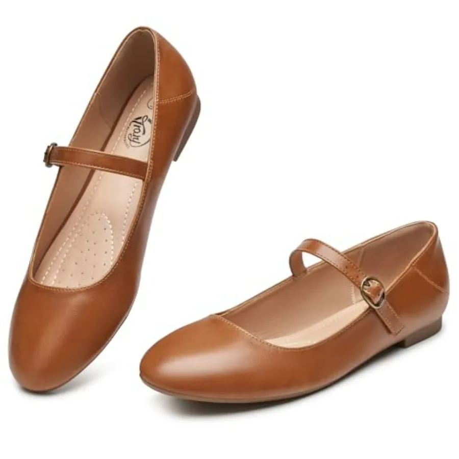 

Trary Mary Jane Ballet Flats, Flats for Women, Ankle Strap Dressy Comfortable Flats